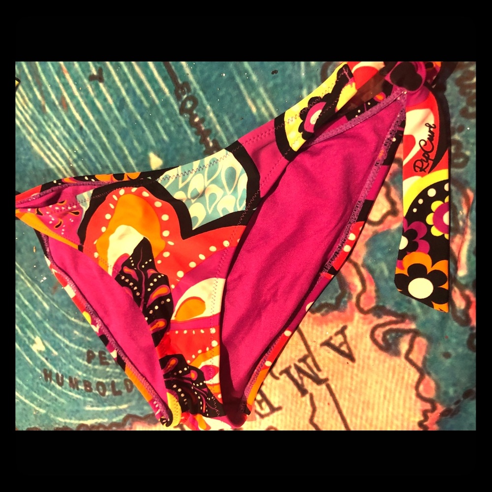Multicolored Rip Curl bikini bottoms